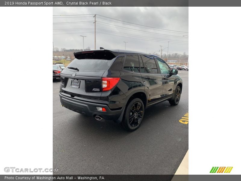 Crystal Black Pearl / Black 2019 Honda Passport Sport AWD