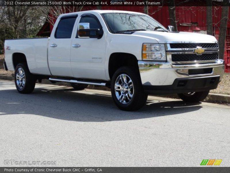 Summit White / Dark Titanium 2012 Chevrolet Silverado 2500HD Work Truck Crew Cab 4x4