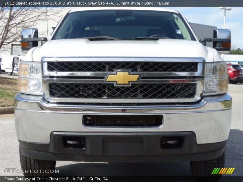 Summit White / Dark Titanium 2012 Chevrolet Silverado 2500HD Work Truck Crew Cab 4x4