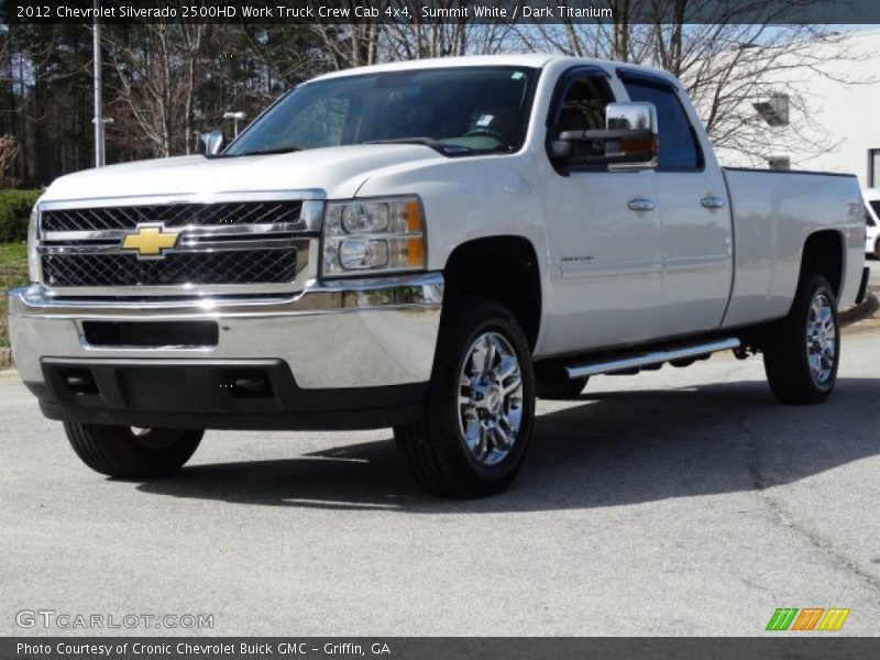 Summit White / Dark Titanium 2012 Chevrolet Silverado 2500HD Work Truck Crew Cab 4x4