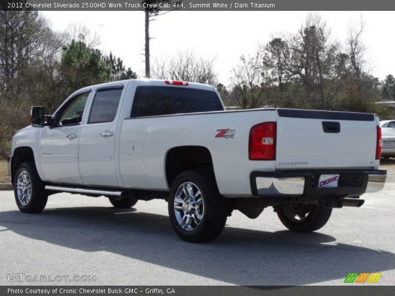 Summit White / Dark Titanium 2012 Chevrolet Silverado 2500HD Work Truck Crew Cab 4x4