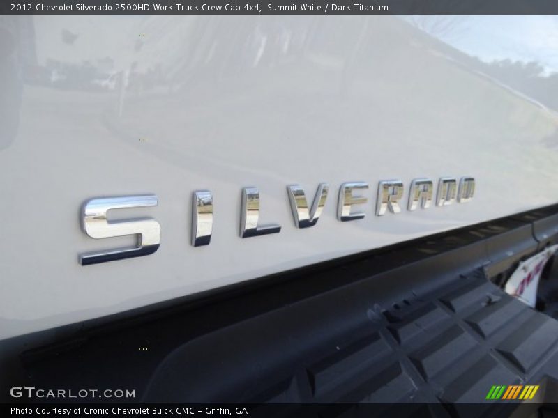 Summit White / Dark Titanium 2012 Chevrolet Silverado 2500HD Work Truck Crew Cab 4x4
