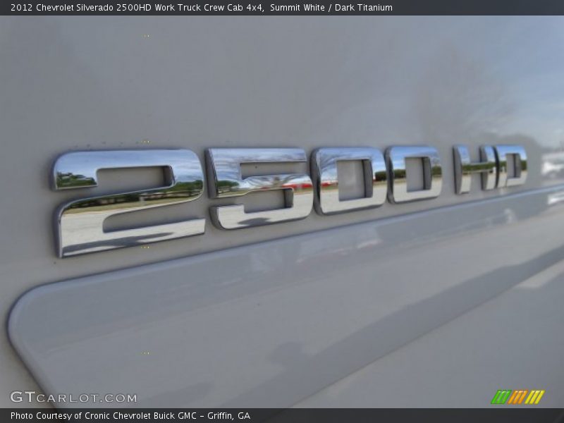 Summit White / Dark Titanium 2012 Chevrolet Silverado 2500HD Work Truck Crew Cab 4x4