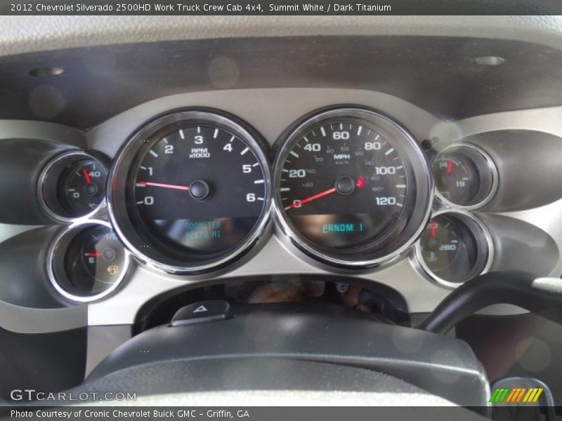 Summit White / Dark Titanium 2012 Chevrolet Silverado 2500HD Work Truck Crew Cab 4x4