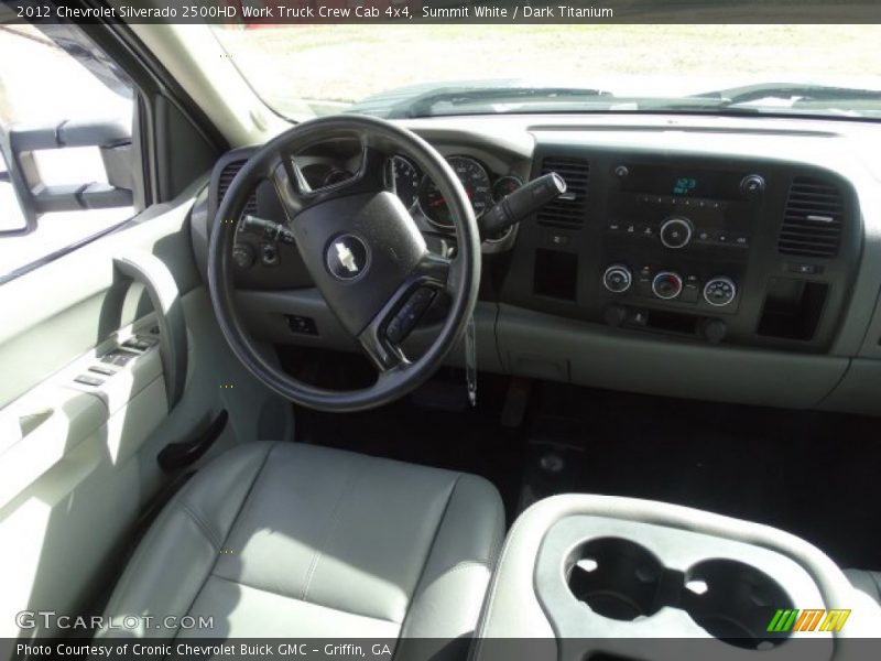 Summit White / Dark Titanium 2012 Chevrolet Silverado 2500HD Work Truck Crew Cab 4x4