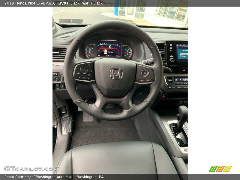 Crystal Black Pearl / Black 2019 Honda Pilot EX-L AWD