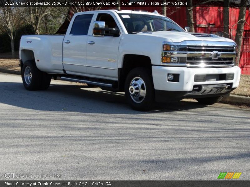 Summit White / High Country Saddle 2019 Chevrolet Silverado 3500HD High Country Crew Cab 4x4