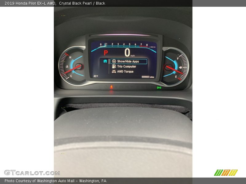 Crystal Black Pearl / Black 2019 Honda Pilot EX-L AWD