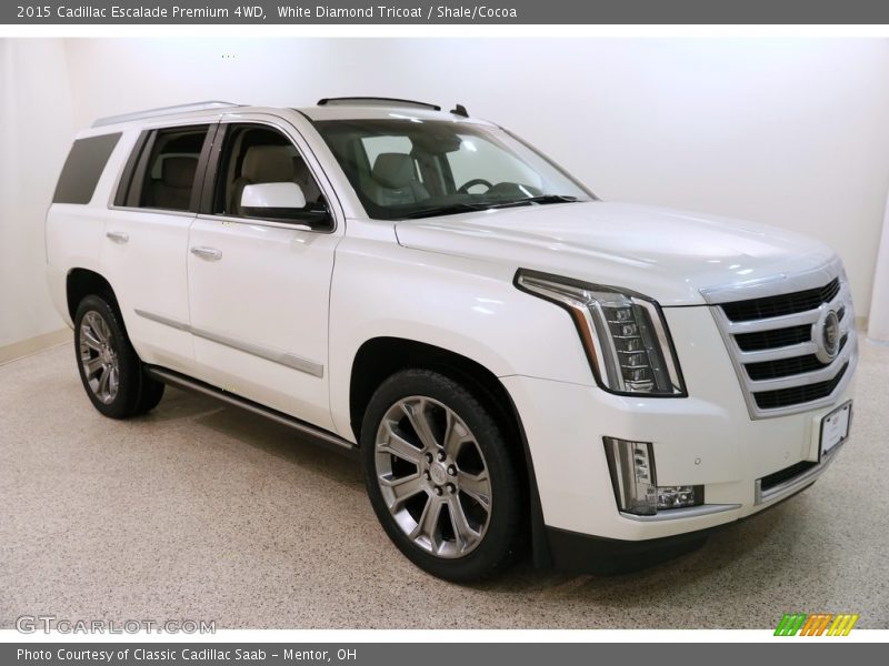 White Diamond Tricoat / Shale/Cocoa 2015 Cadillac Escalade Premium 4WD