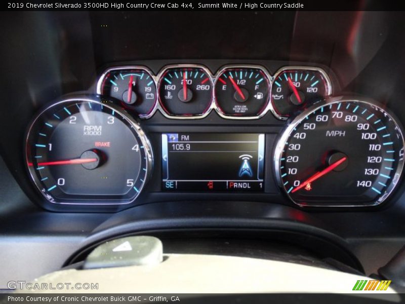 Summit White / High Country Saddle 2019 Chevrolet Silverado 3500HD High Country Crew Cab 4x4