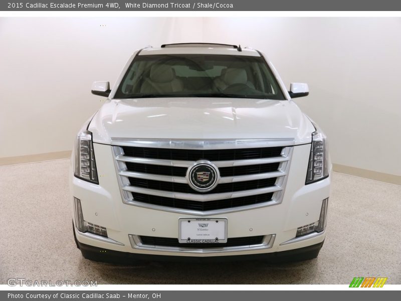 White Diamond Tricoat / Shale/Cocoa 2015 Cadillac Escalade Premium 4WD