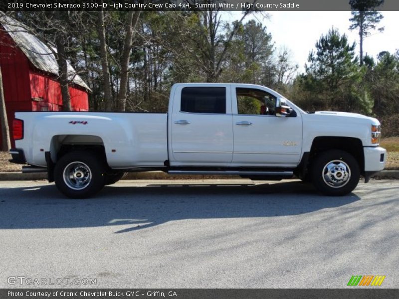 Summit White / High Country Saddle 2019 Chevrolet Silverado 3500HD High Country Crew Cab 4x4