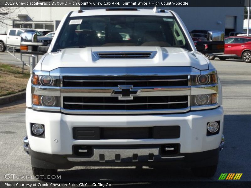 Summit White / High Country Saddle 2019 Chevrolet Silverado 3500HD High Country Crew Cab 4x4