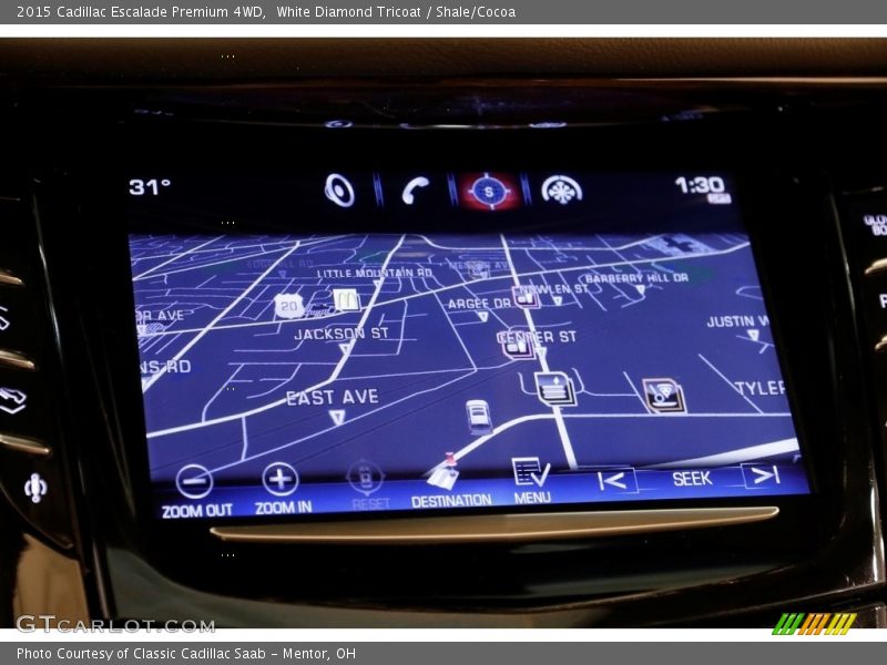 White Diamond Tricoat / Shale/Cocoa 2015 Cadillac Escalade Premium 4WD