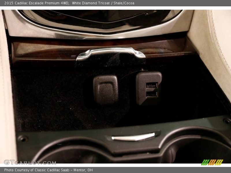 White Diamond Tricoat / Shale/Cocoa 2015 Cadillac Escalade Premium 4WD