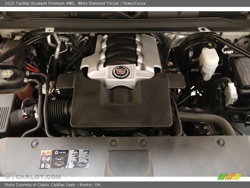White Diamond Tricoat / Shale/Cocoa 2015 Cadillac Escalade Premium 4WD