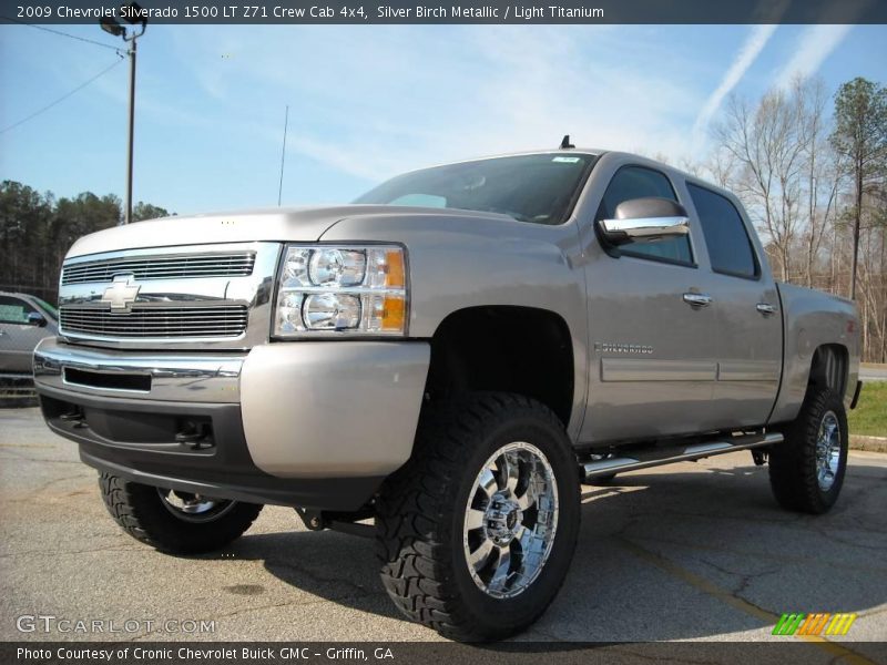 Silver Birch Metallic / Light Titanium 2009 Chevrolet Silverado 1500 LT Z71 Crew Cab 4x4