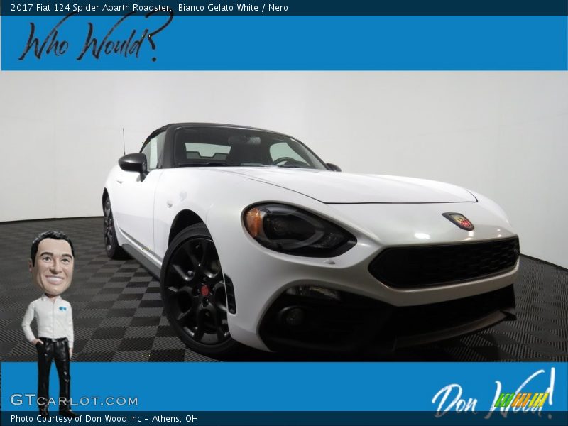 Bianco Gelato White / Nero 2017 Fiat 124 Spider Abarth Roadster