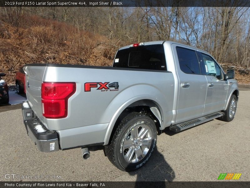 Ingot Silver / Black 2019 Ford F150 Lariat Sport SuperCrew 4x4