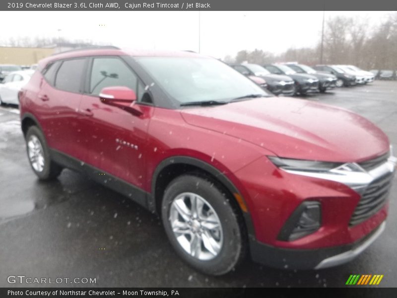 Cajun Red Tintcoat / Jet Black 2019 Chevrolet Blazer 3.6L Cloth AWD