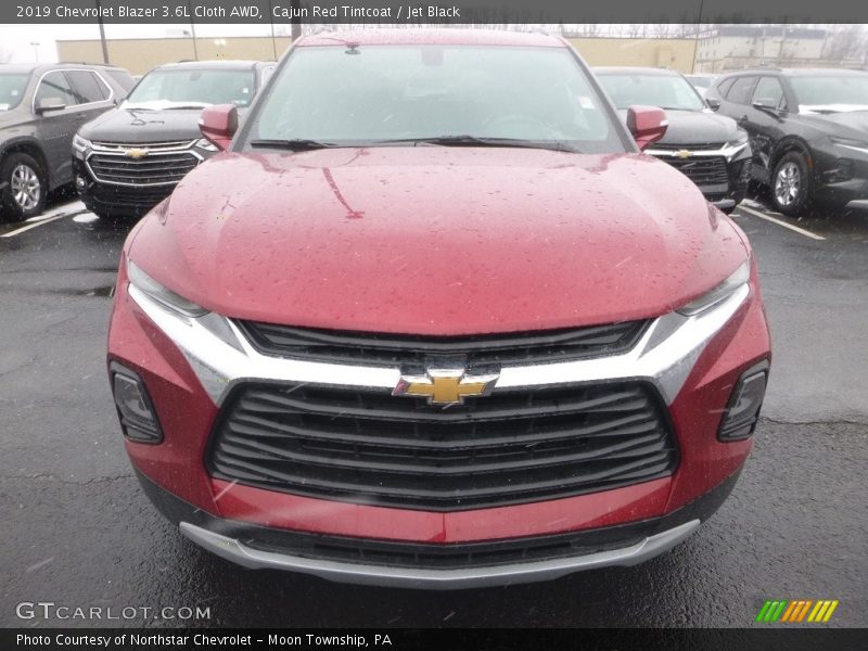 Cajun Red Tintcoat / Jet Black 2019 Chevrolet Blazer 3.6L Cloth AWD