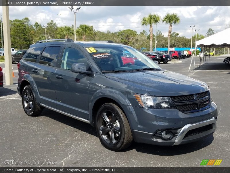 Bruiser Grey / Black 2018 Dodge Journey Crossroad