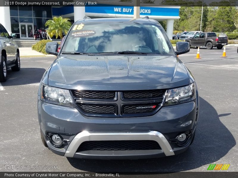 Bruiser Grey / Black 2018 Dodge Journey Crossroad