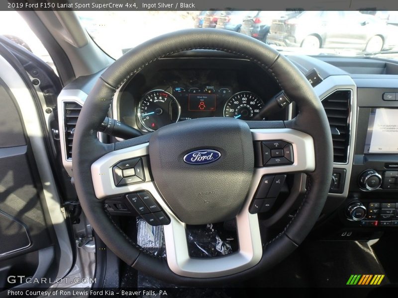 Ingot Silver / Black 2019 Ford F150 Lariat Sport SuperCrew 4x4