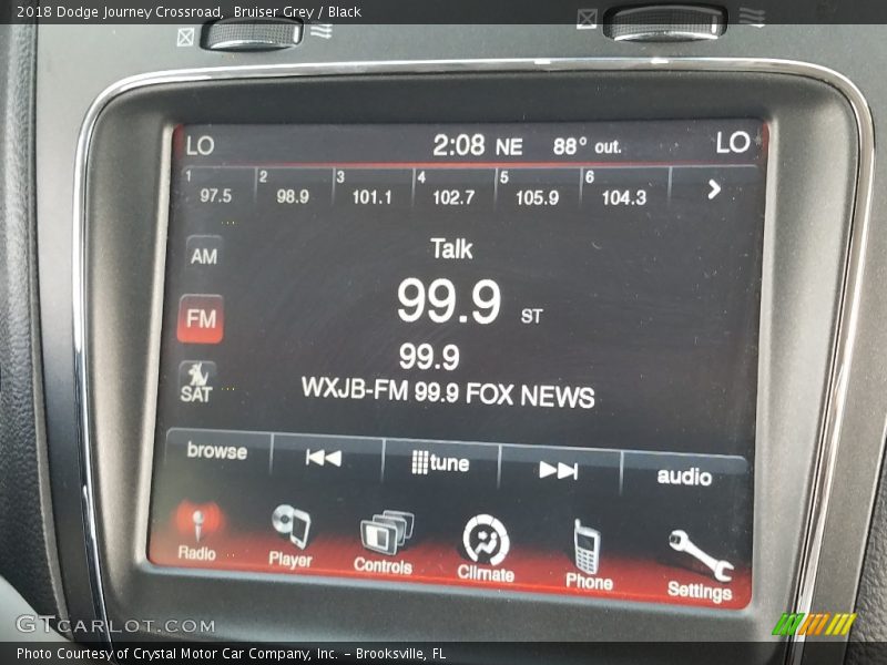 Bruiser Grey / Black 2018 Dodge Journey Crossroad