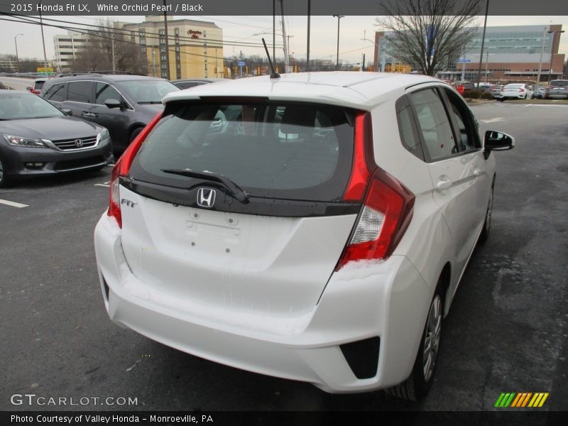 White Orchid Pearl / Black 2015 Honda Fit LX