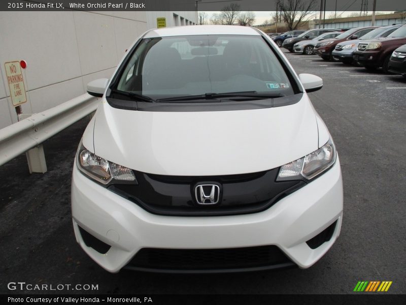 White Orchid Pearl / Black 2015 Honda Fit LX