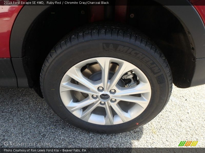 Ruby Red / Chromite Gray/Charcoal Black 2019 Ford Escape SE 4WD