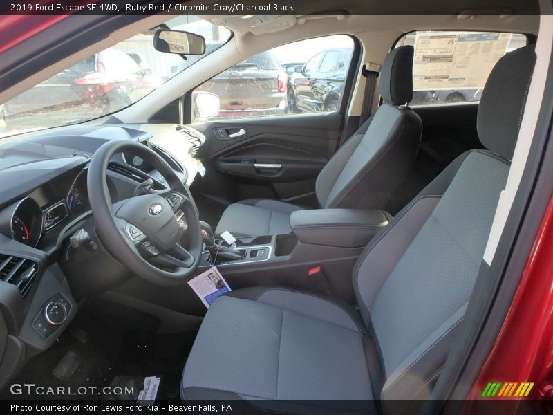 Ruby Red / Chromite Gray/Charcoal Black 2019 Ford Escape SE 4WD