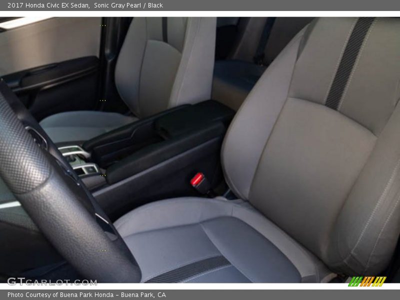 Sonic Gray Pearl / Black 2017 Honda Civic EX Sedan