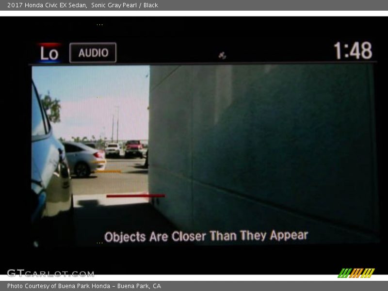Sonic Gray Pearl / Black 2017 Honda Civic EX Sedan