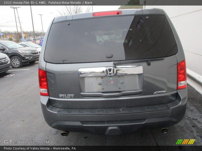Polished Metal Metallic / Black 2013 Honda Pilot EX-L 4WD