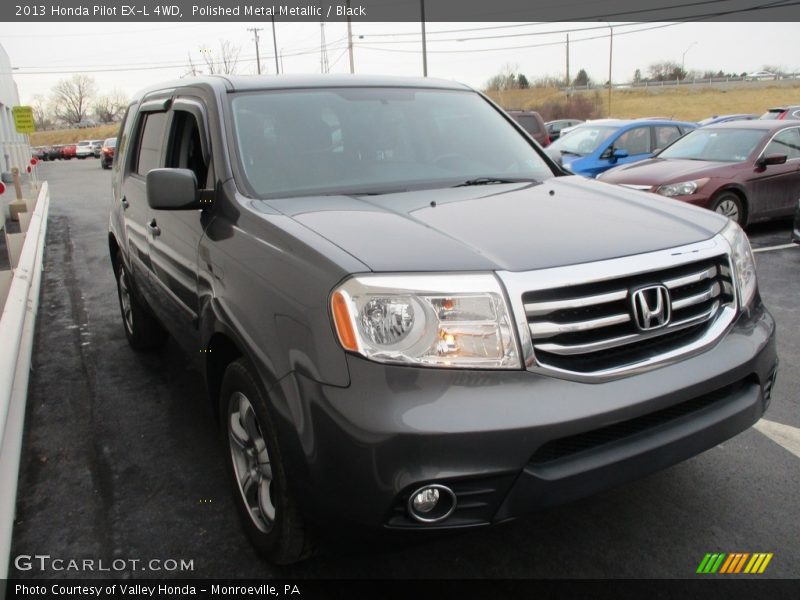 Polished Metal Metallic / Black 2013 Honda Pilot EX-L 4WD