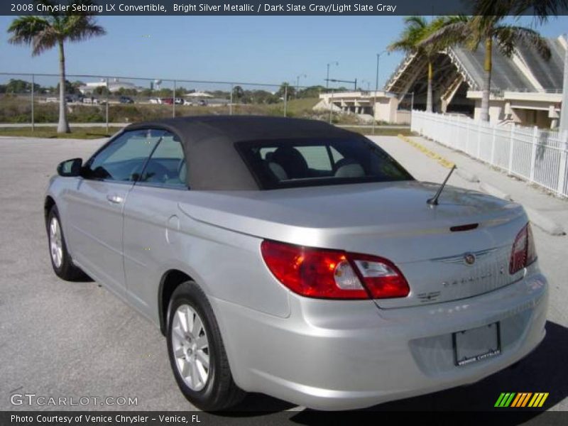 Bright Silver Metallic / Dark Slate Gray/Light Slate Gray 2008 Chrysler Sebring LX Convertible