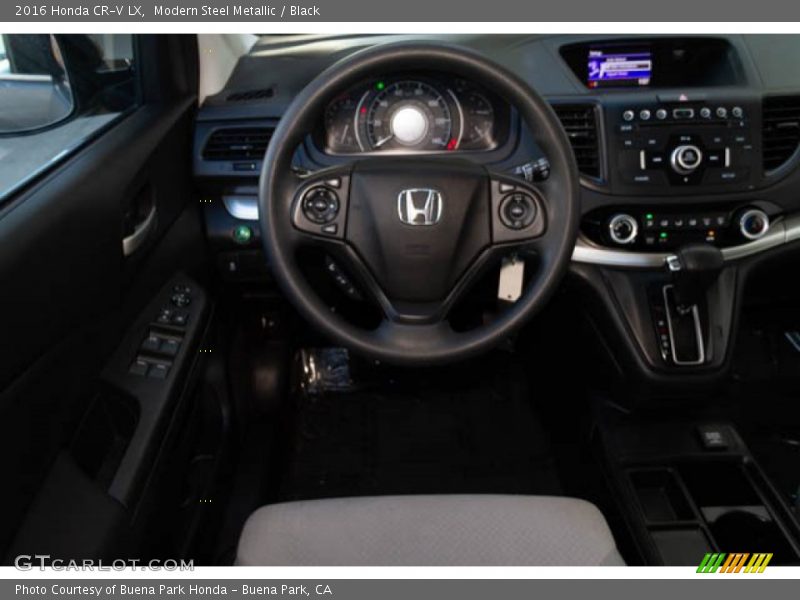 Modern Steel Metallic / Black 2016 Honda CR-V LX