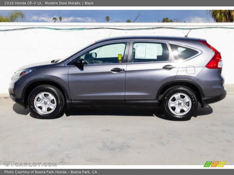 Modern Steel Metallic / Black 2016 Honda CR-V LX