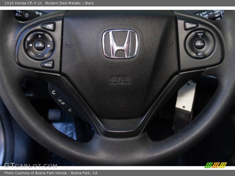 Modern Steel Metallic / Black 2016 Honda CR-V LX