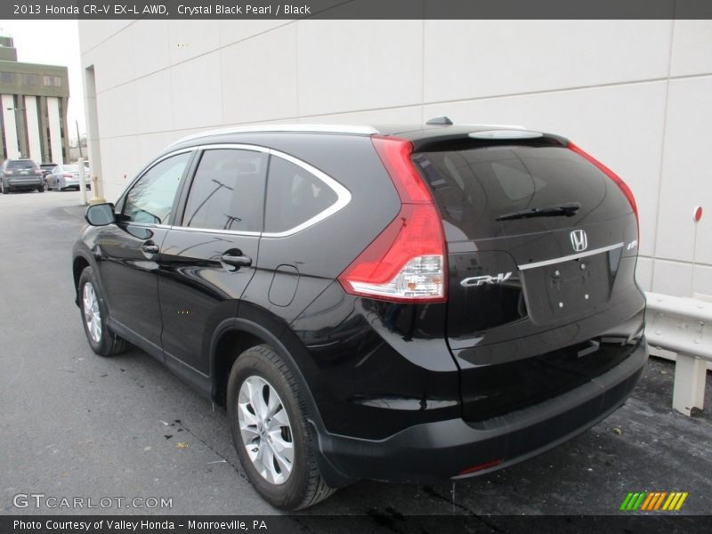 Crystal Black Pearl / Black 2013 Honda CR-V EX-L AWD