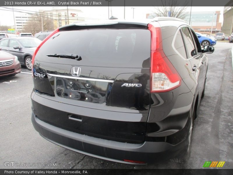 Crystal Black Pearl / Black 2013 Honda CR-V EX-L AWD