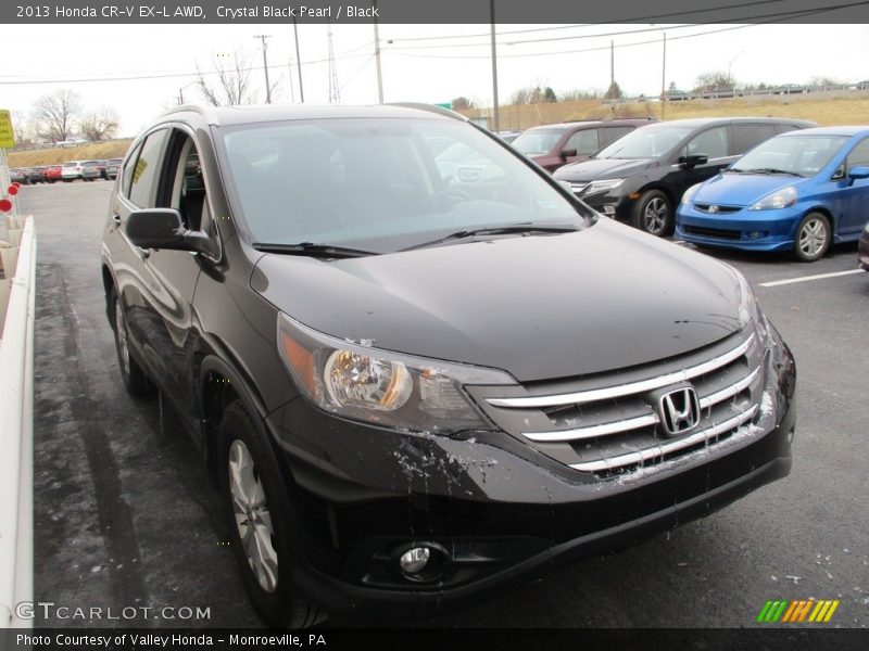 Crystal Black Pearl / Black 2013 Honda CR-V EX-L AWD