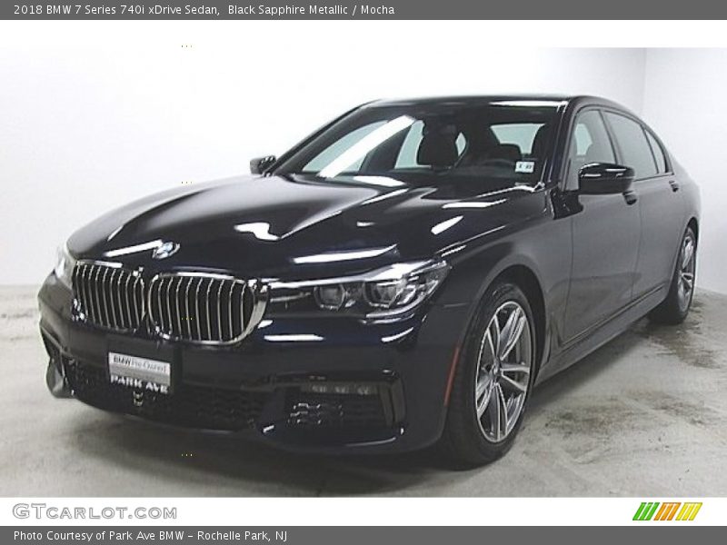 Black Sapphire Metallic / Mocha 2018 BMW 7 Series 740i xDrive Sedan