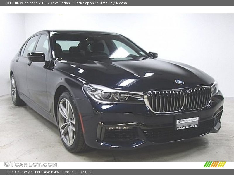 Black Sapphire Metallic / Mocha 2018 BMW 7 Series 740i xDrive Sedan