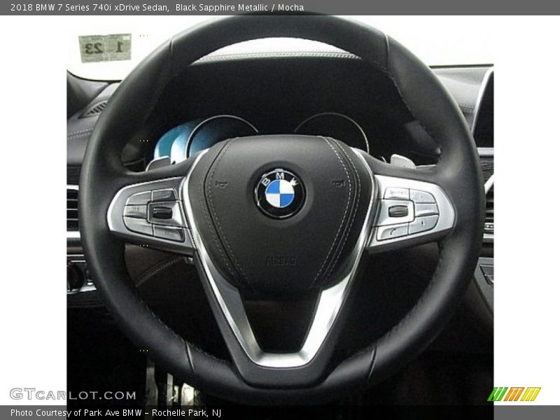 Black Sapphire Metallic / Mocha 2018 BMW 7 Series 740i xDrive Sedan