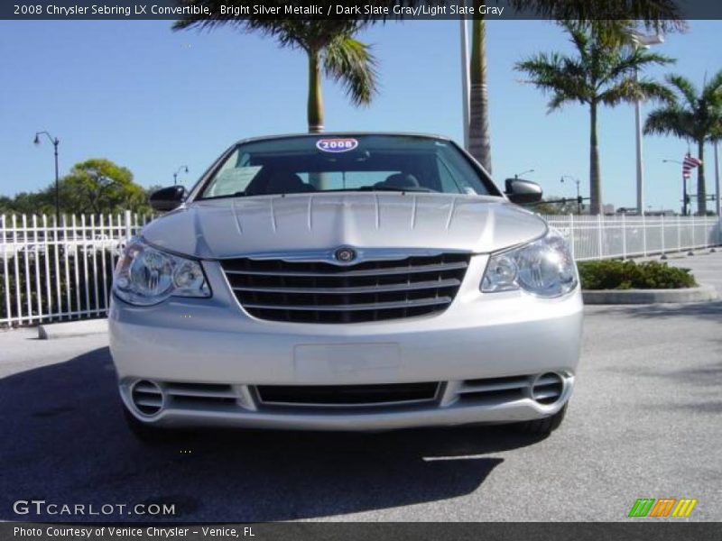 Bright Silver Metallic / Dark Slate Gray/Light Slate Gray 2008 Chrysler Sebring LX Convertible