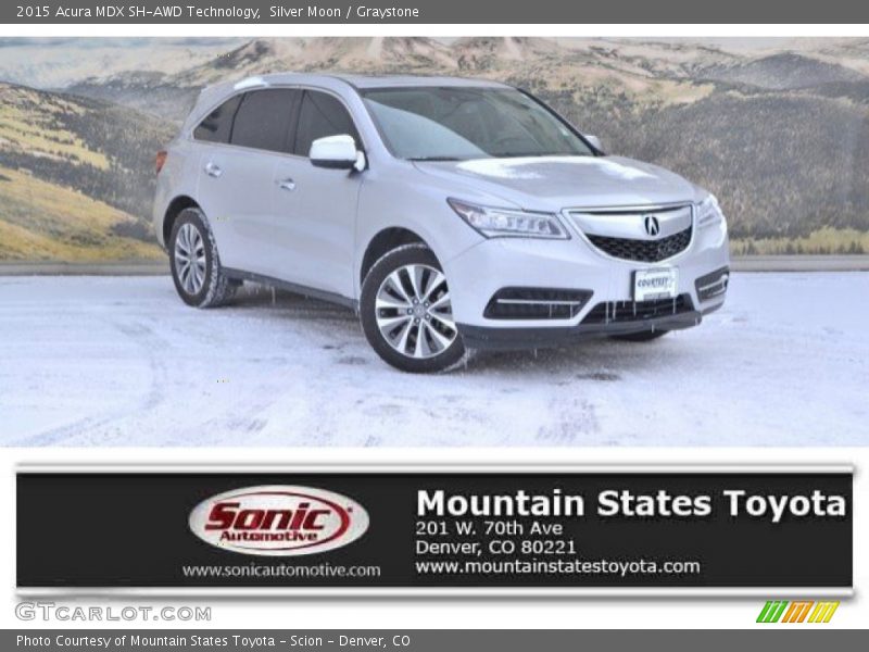 Silver Moon / Graystone 2015 Acura MDX SH-AWD Technology