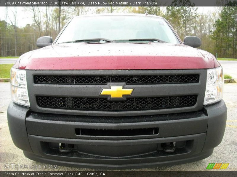 Deep Ruby Red Metallic / Dark Titanium 2009 Chevrolet Silverado 1500 Crew Cab 4x4